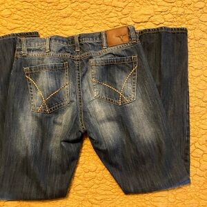 Men’s Wrangler Dark Blue Bootcut Jeans